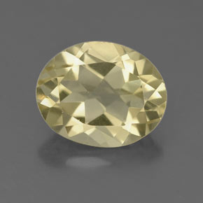 Quartz jaune naturelle coupe ovale, 2,96 ct, VVS-VS