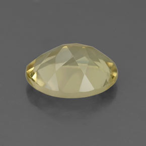 Quartz jaune naturelle coupe ovale, 2,96 ct, VVS-VS