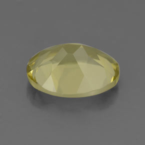 Quartz jaune naturelle coupe ovale, 3,11 ct, VS