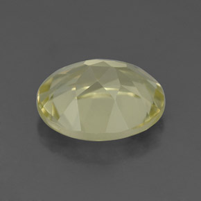 Quartz jaune naturelle coupe ovale, 3,23 ct, VS