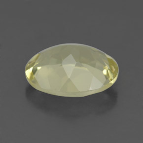Quartz jaune naturelle coupe ovale, 3,18 ct, VVS-VS