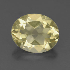 Quartz jaune naturelle coupe ovale, 3,38 ct, VVS-VS