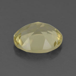 Quartz jaune naturelle coupe ovale, 3,38 ct, VVS-VS