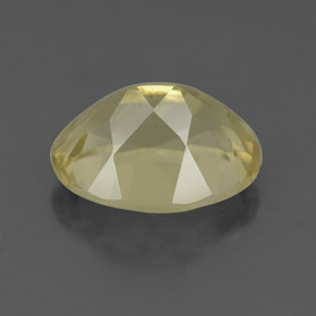 Quartz jaune naturelle coupe ovale, 3,54 ct, VS