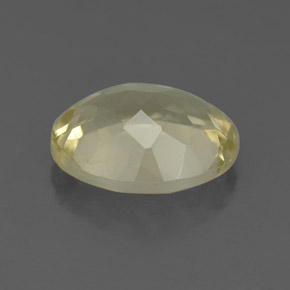 Quartz jaune naturelle coupe ovale, 3,28 ct, VS