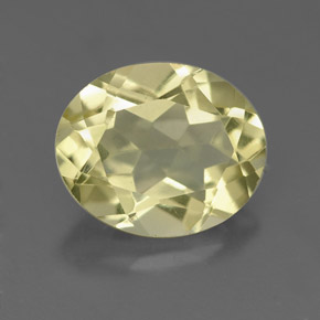 Quartz jaune naturelle coupe ovale, 3,34 ct, VS