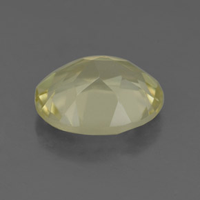 Quartz jaune naturelle coupe ovale, 3,34 ct, VS