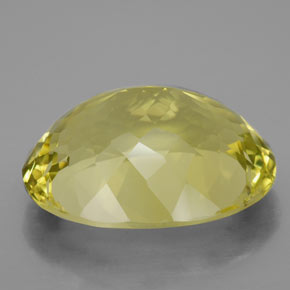 Quartz jaune naturelle coupe ovale, 28,91 ct, VVS-VS