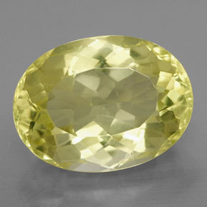 Quartz jaune naturelle coupe ovale, 9,45 ct, VVS-VS