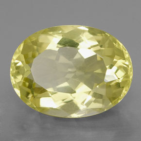 Quartz jaune naturelle coupe ovale, 9,45 ct, VVS-VS