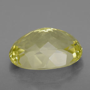 Quartz jaune naturelle coupe ovale, 9,45 ct, VVS-VS