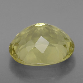 Quartz jaune naturelle coupe ovale, 7,81 ct, VS-SI