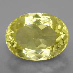 Quartz jaune naturelle coupe ovale, 9,74 ct, VVS-VS