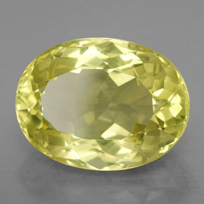 Quartz jaune naturelle coupe ovale, 9,74 ct, VVS-VS