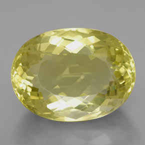 Quartz jaune naturelle coupe ovale, 10,37 ct, VVS-VS