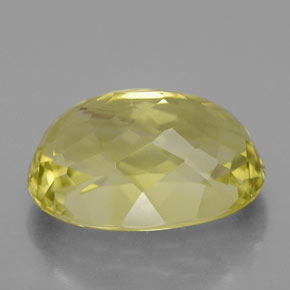 Quartz jaune naturelle coupe ovale, 10,37 ct, VVS-VS