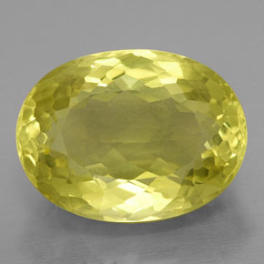 Quartz jaune naturelle coupe ovale, 10,25 ct, VVS-VS