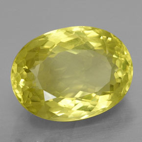 Quartz jaune naturelle coupe ovale, 10,25 ct, VVS-VS