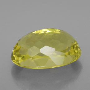 Quartz jaune naturelle coupe ovale, 10,25 ct, VVS-VS