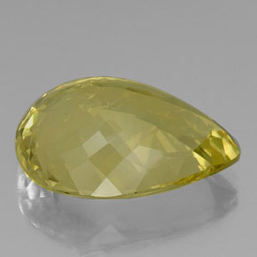Quartz Citron naturelle En forme de poire, 30.20 ct, VVS-VS