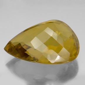 Quartz jaune naturelle en forme de poire, 152,05 ct, VVS-VS