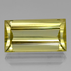 Quartz Citron naturelle Baquette, 27.73 ct, VVS