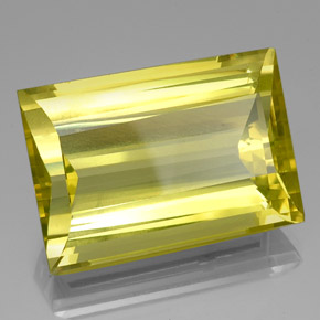 Quartz jaune naturelle baguette, 51,63 ct, VVS-VS