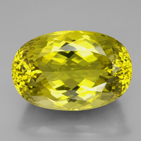 Quartz jaune naturelle coupe ovale, 101,50 ct, VVS