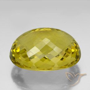 Quartz Jaune Dijon naturelle ovale, 128.50 ct, VVS