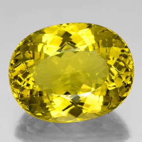 Quartz Jaune foncé naturelle Coupe ovale, 96.85 ct, VVS-VS