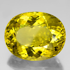 Quartz Jaune foncé naturelle Coupe ovale, 96.85 ct, VVS-VS