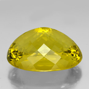 Quartz Jaune foncé naturelle Coupe ovale, 96.85 ct, VVS-VS