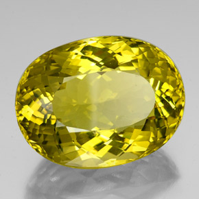 Quartz Jaune riche naturelle Coupe ovale, 87.30 ct, VVS