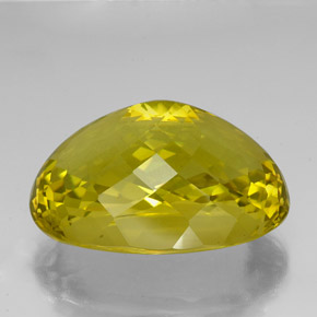 Quartz Jaune riche naturelle Coupe ovale, 87.30 ct, VVS