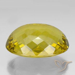 Quartz Jaune automnal naturelle ovale, 123.60 ct, VVS-VS