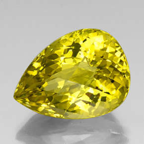 Quartz jaune naturelle en forme de poire, 39,58 ct, VVS