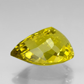 Quartz jaune naturelle en forme de poire, 39,58 ct, VVS