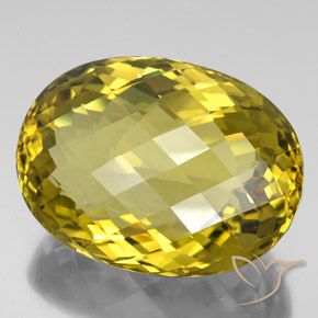 Quartz Jaune foncé naturelle ovale, 123.15 ct, IF