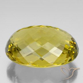 Quartz Jaune foncé naturelle ovale, 123.15 ct, IF