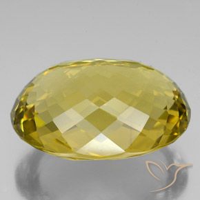 Quartz Jaune riche naturelle ovale, 100.70 ct, VVS