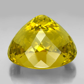 Quartz jaune naturelle coupe ovale, 320,20 ct, VVS