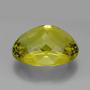 Quartz jaune naturelle coupe ovale, 199,65 ct, VVS
