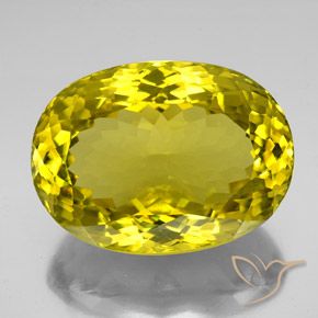161.15ct Naturel Jaune riche Quartz, ovale, VVS