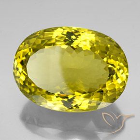 Quartz Jaune riche naturelle ovale, 161.15 ct, VVS