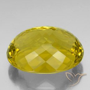 Quartz Jaune moyen-foncé naturelle ovale, 122.85 ct, VVS