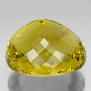 Quartz jaune naturelle coupe ovale, 347,80 ct, VVS