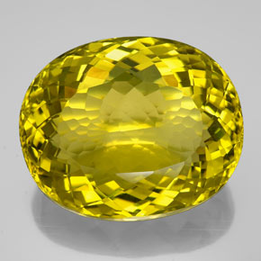 Quartz jaune naturelle coupe ovale, 159,05 ct, VVS-VS