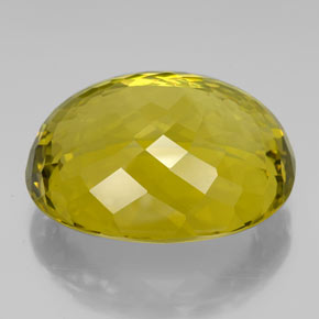 Quartz jaune naturelle coupe ovale, 159,05 ct, VVS-VS