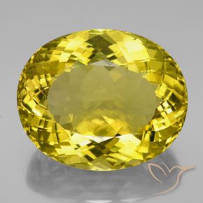 Quartz Jaune riche naturelle ovale, 152.35 ct, VVS