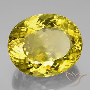 Quartz Jaune riche naturelle ovale, 152.35 ct, VVS